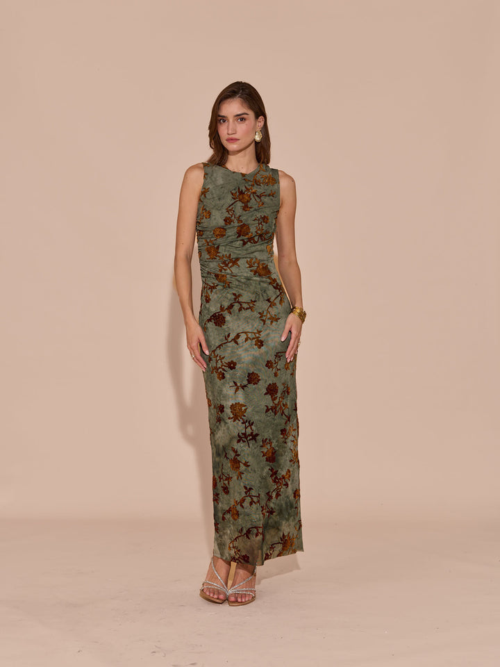 Tushita Mehta in our Claudia Draped Dress