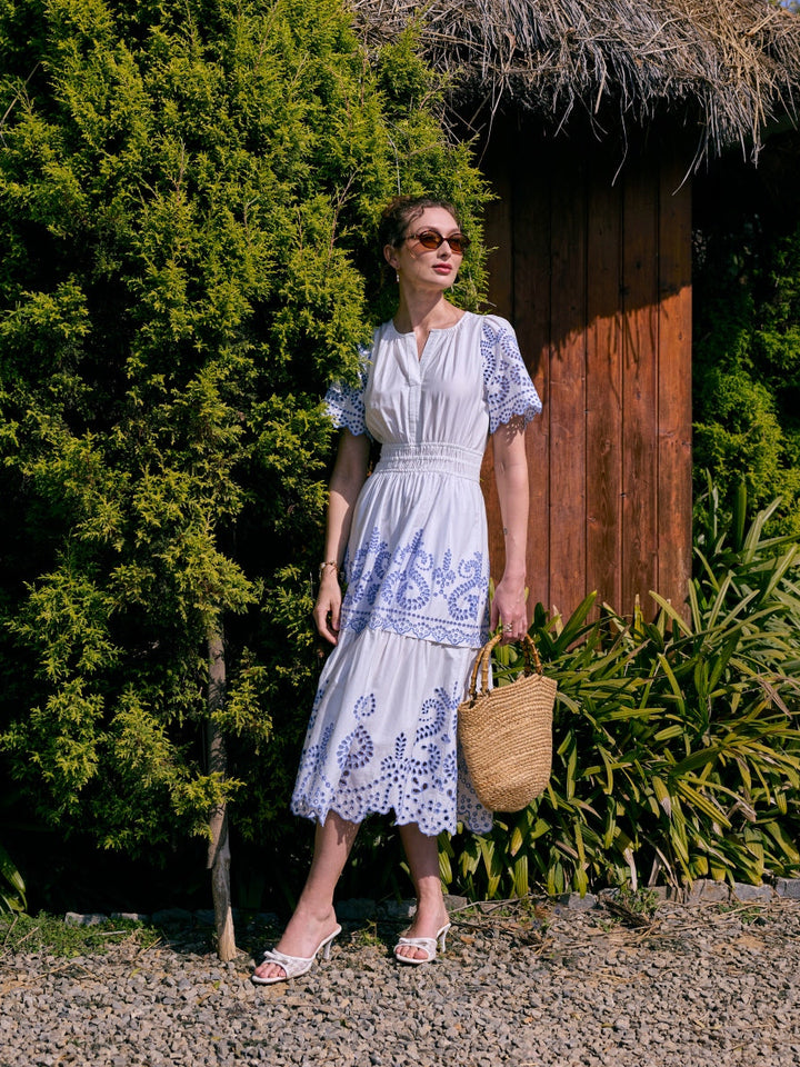 Laila Schiffli Dress