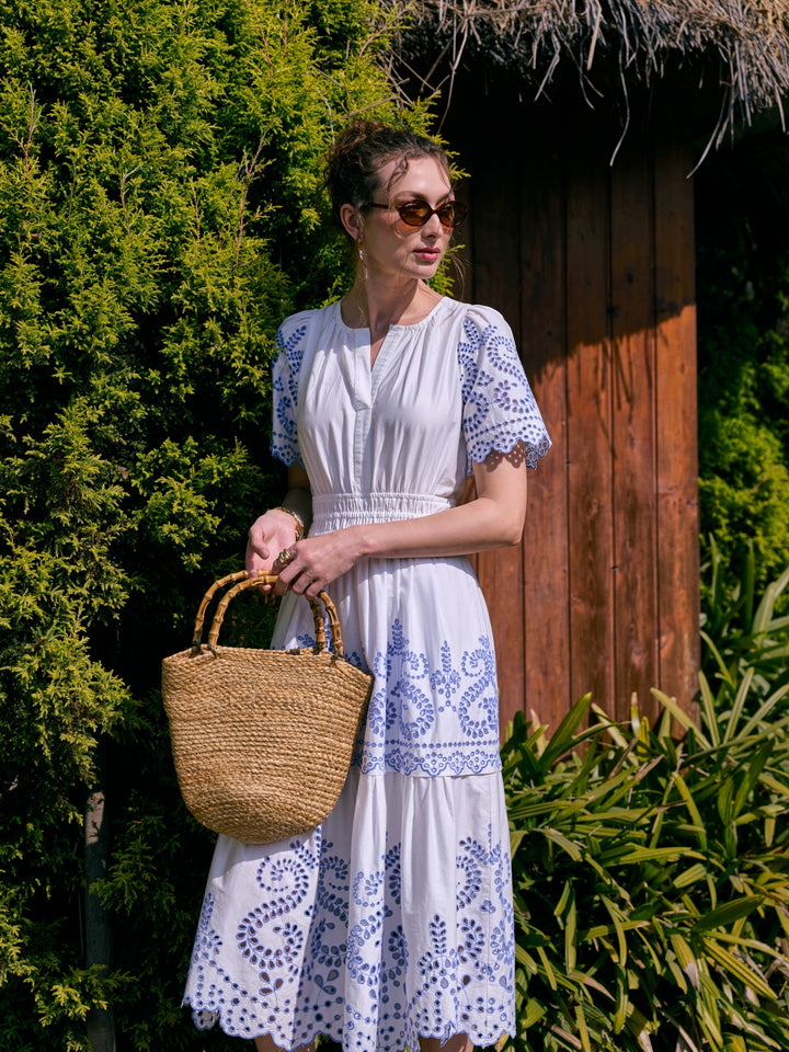 Laila Schiffli Dress