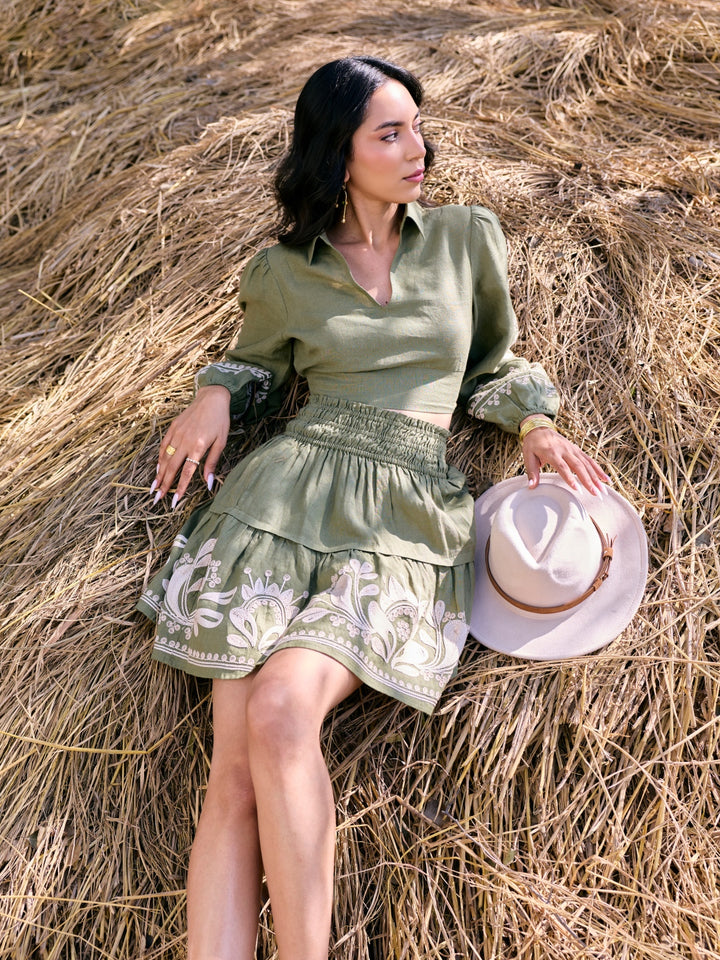 Charlotte Linen Skirt
