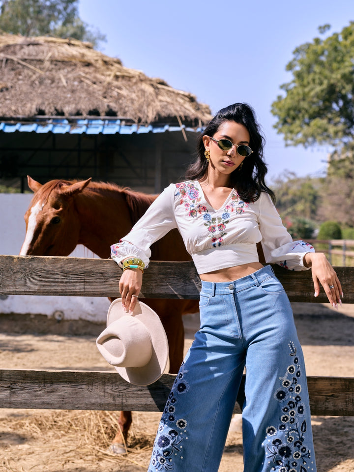 Eloise Knotted Crop Top