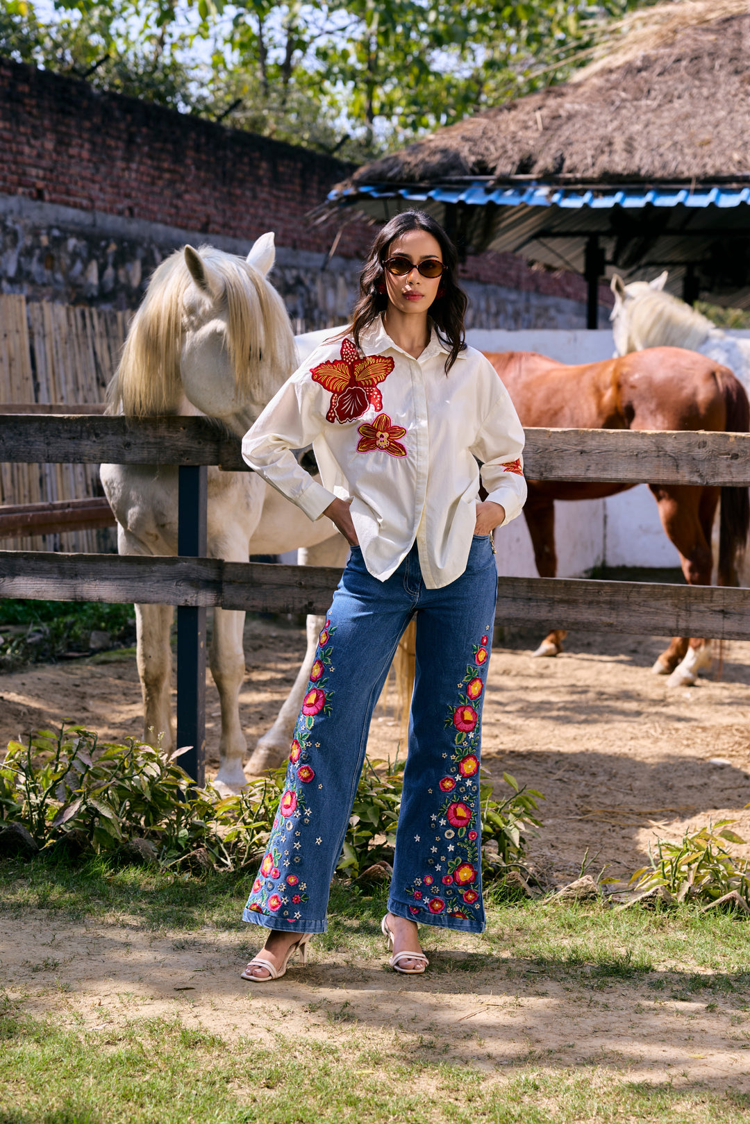 Cheryl Embroidered Jeans