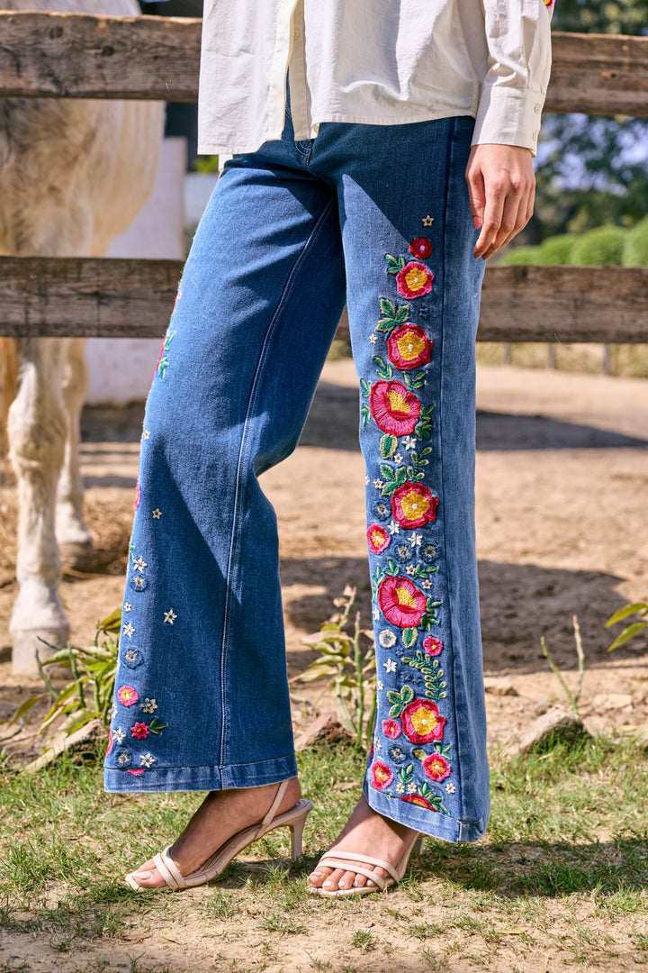 Cheryl Embroidered Jeans