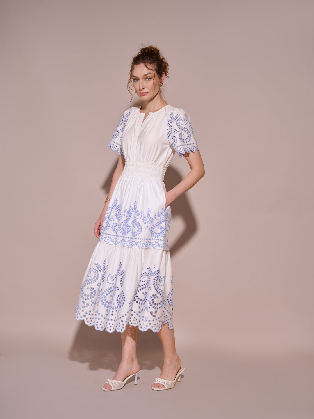 Laila Schiffli Dress