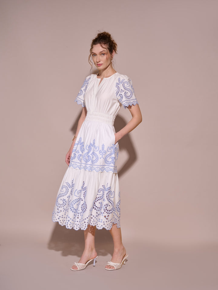 Laila Schiffli Dress
