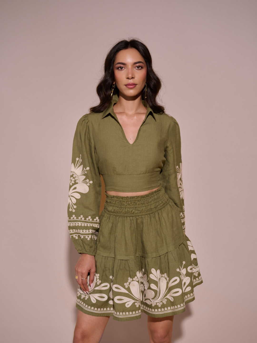Charlotte Linen Skirt
