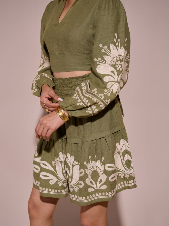 Charlotte Linen Skirt