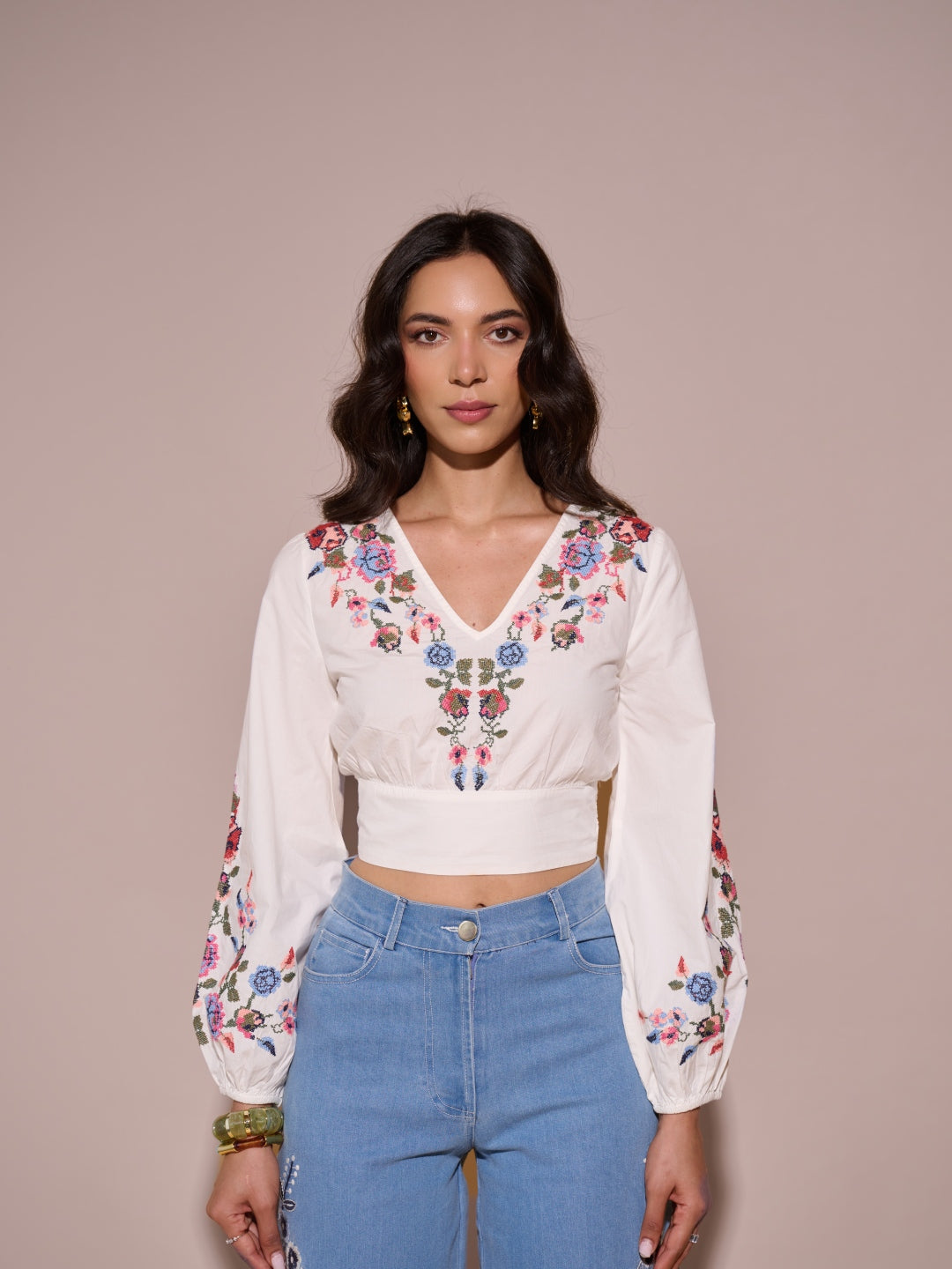 Eloise Knotted Crop Top