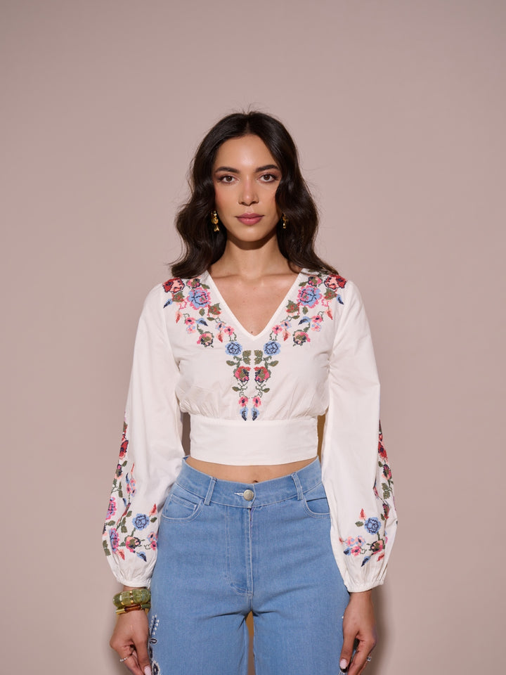 Eloise Knotted Crop Top