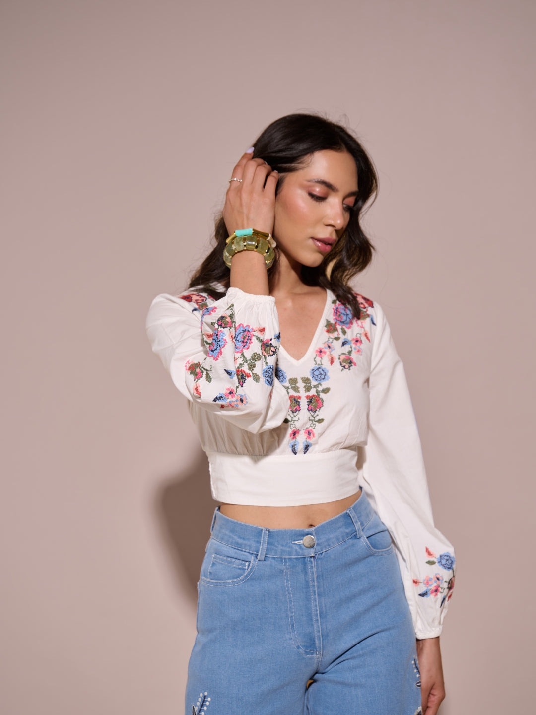 Eloise Knotted Crop Top