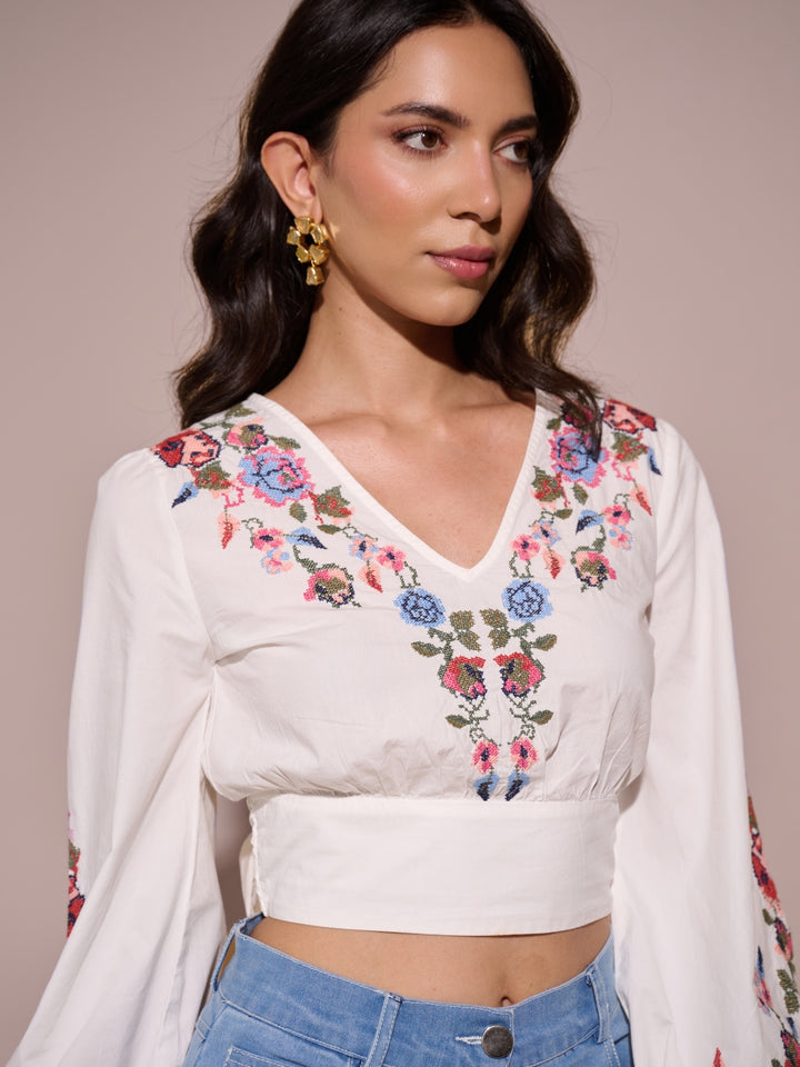 Eloise Knotted Crop Top