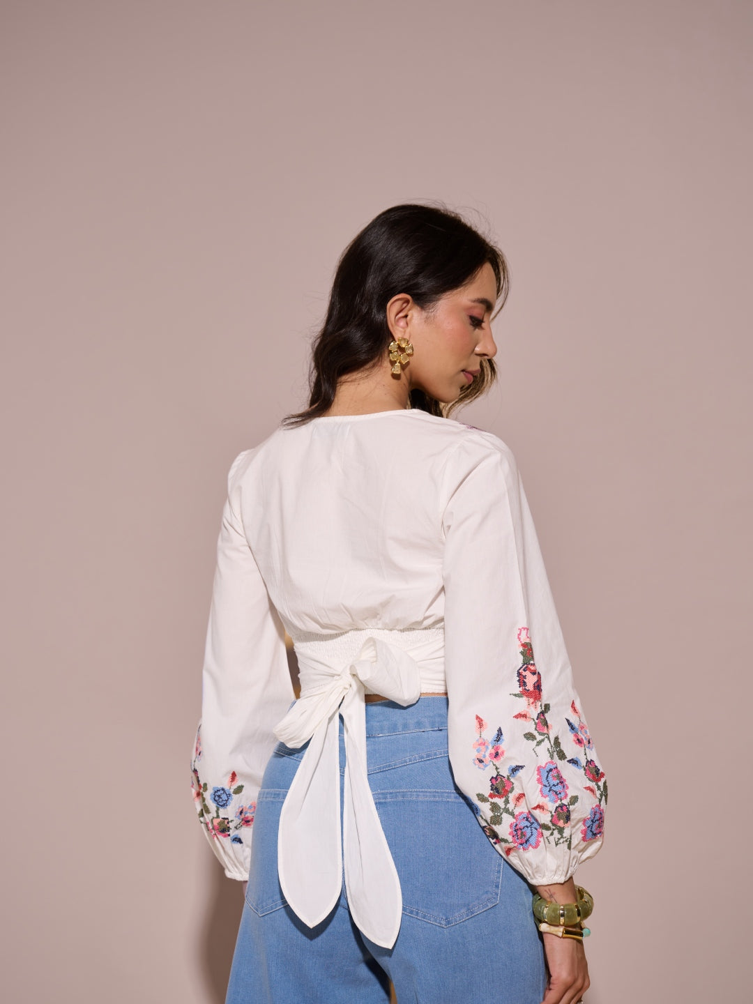 Eloise Knotted Crop Top
