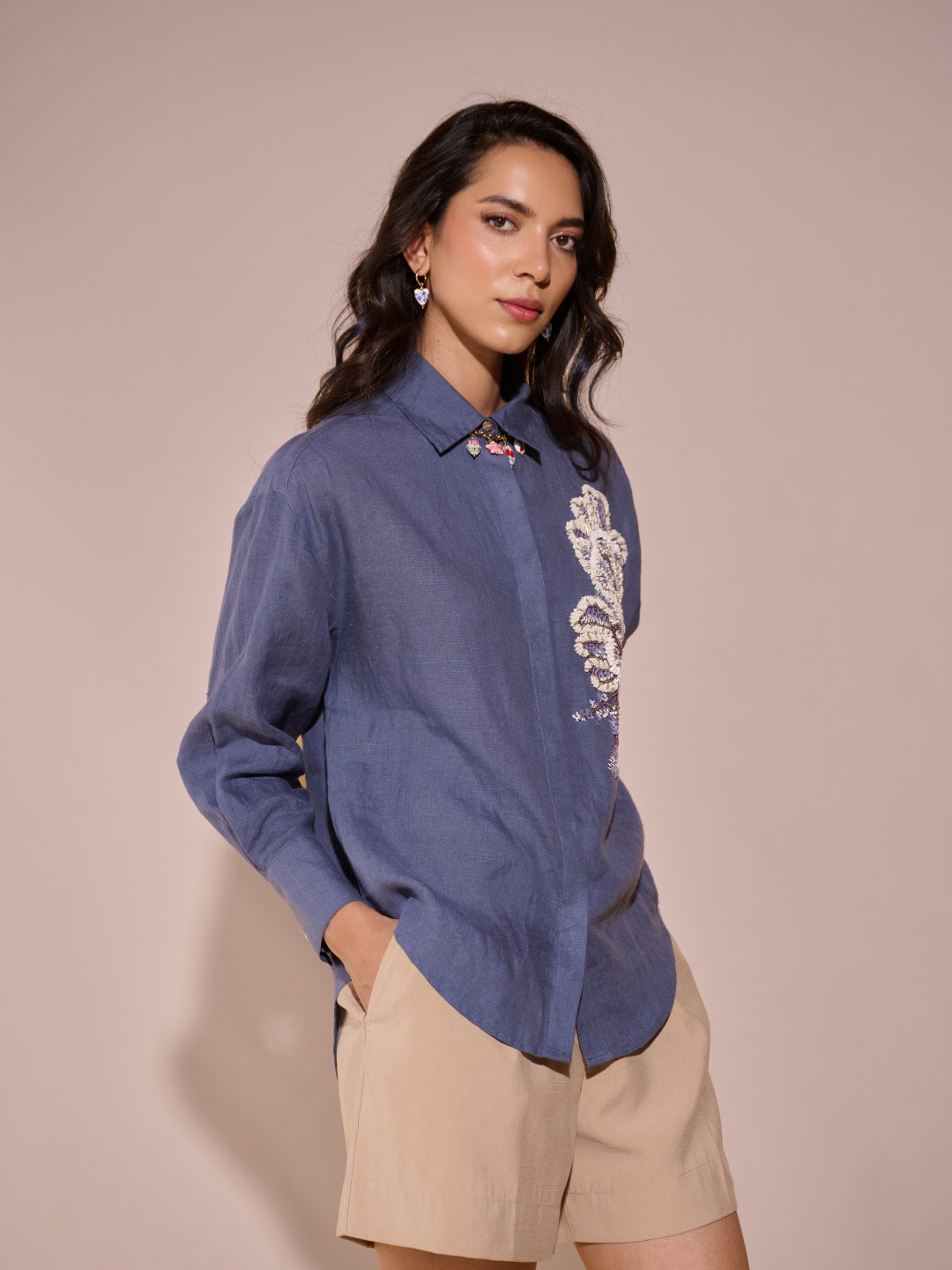 Cher 100% Linen Shirt