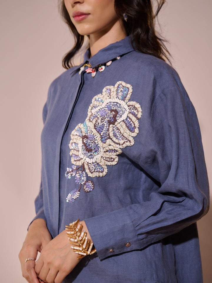 Cher 100% Linen Shirt