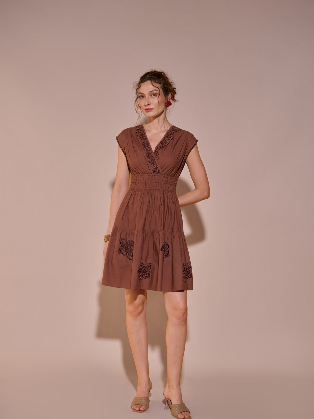 Stephanie Embroidered Dress