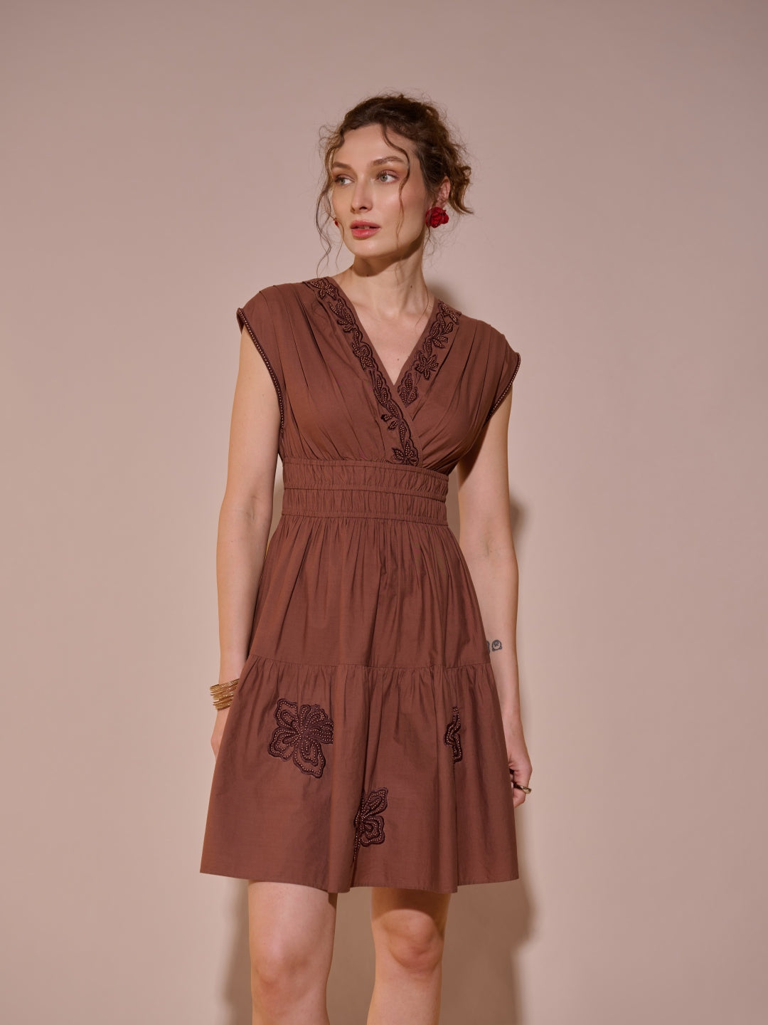 Stephanie Embroidered Dress