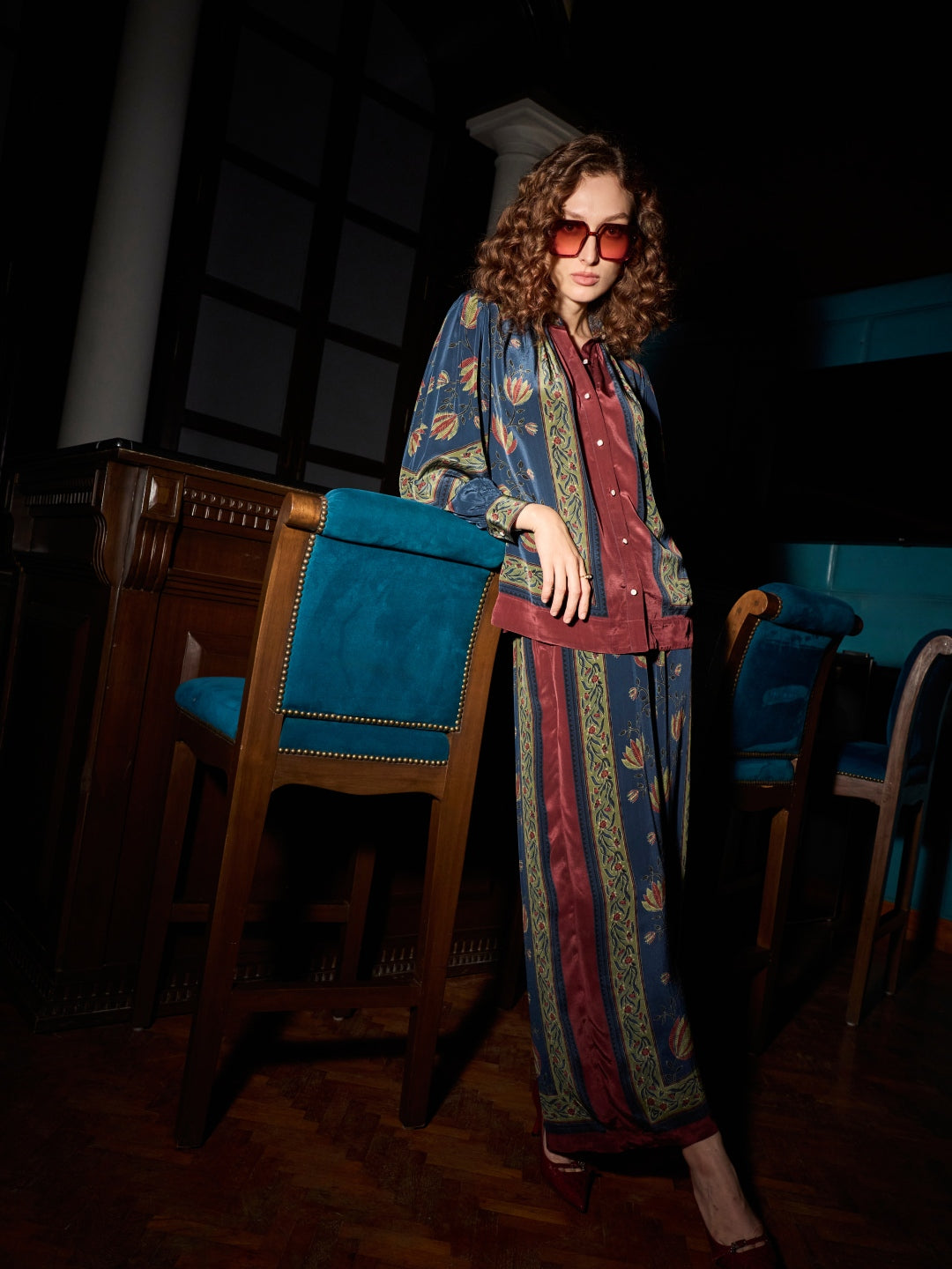 Cynthia Mulberry Blouse