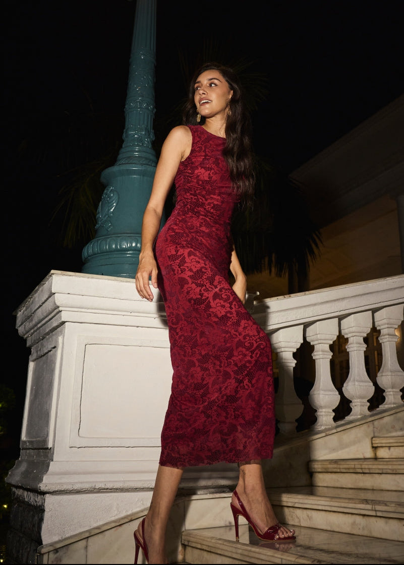Monica Mesh Dress