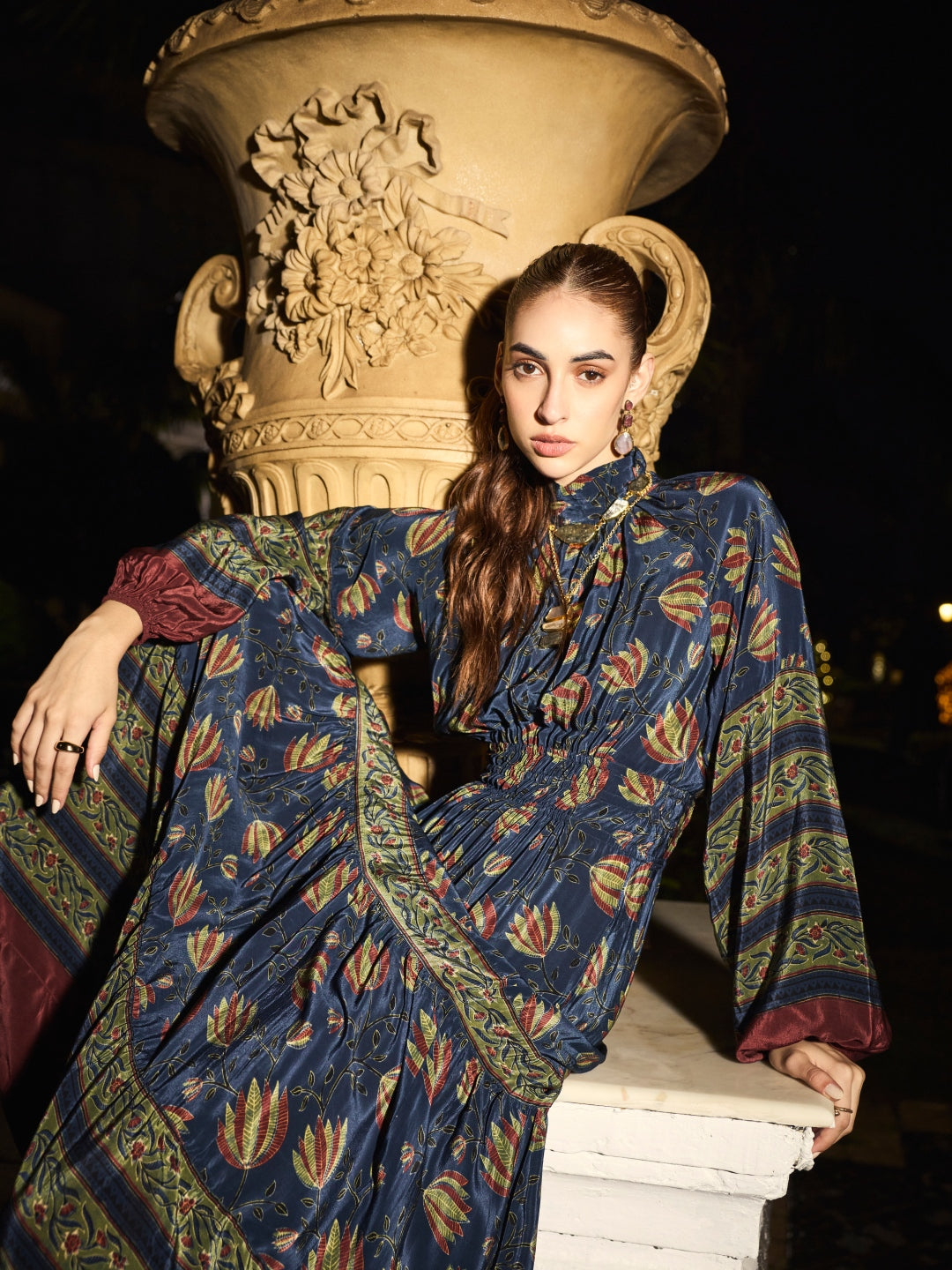 Cynthia Mulberry Dress