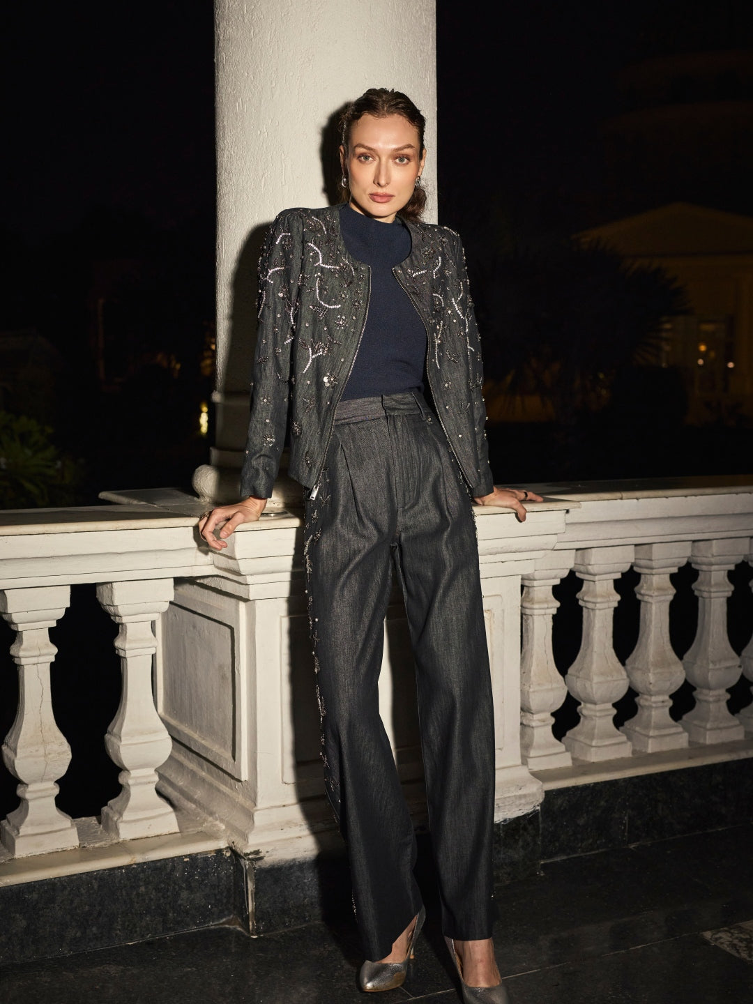 Rosie Embellished Denim Pants