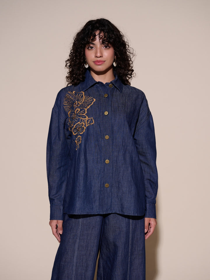 Andy Linen Blend Denim Shirt