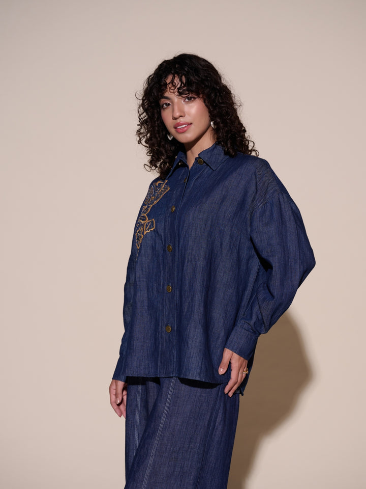 Andy Linen Blend Denim Shirt