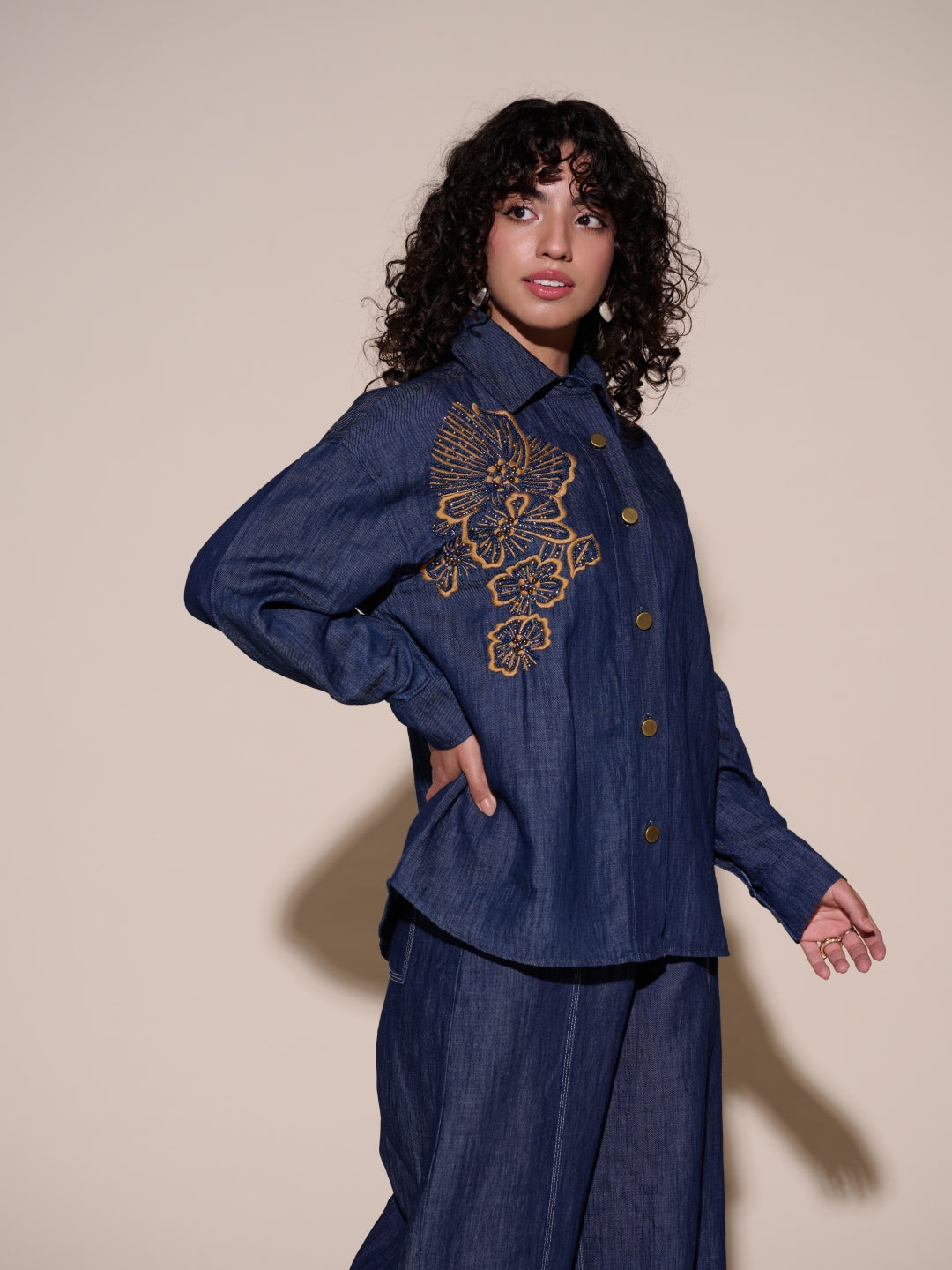 Andy Linen Blend Denim Shirt