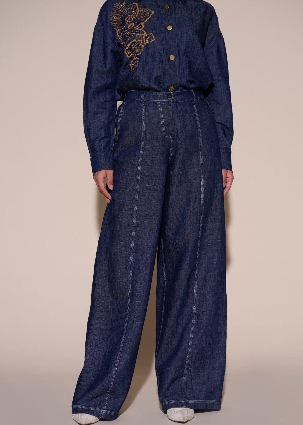 Andy Linen Blend Denim Pants