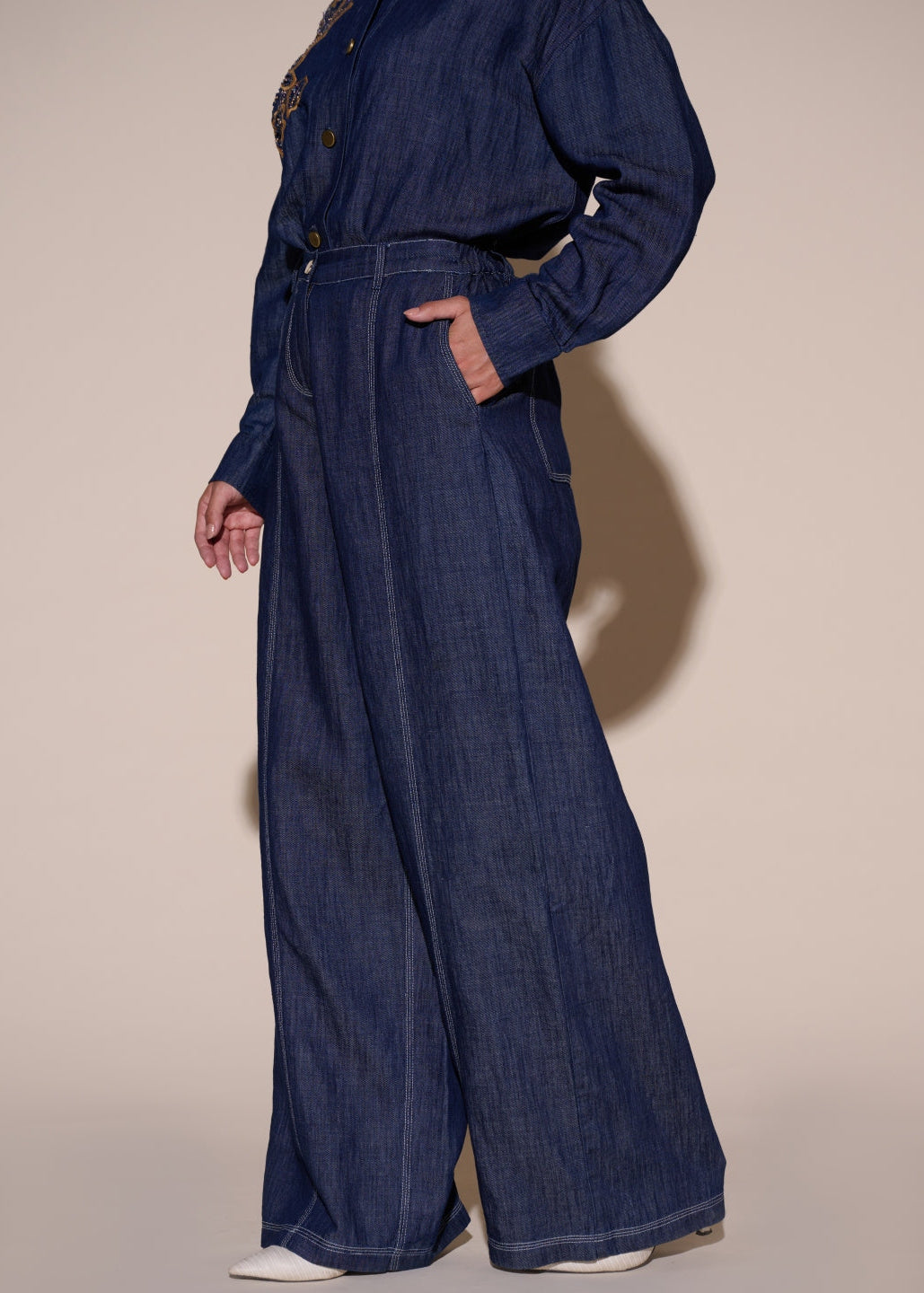 Andy Linen Blend Denim Pants