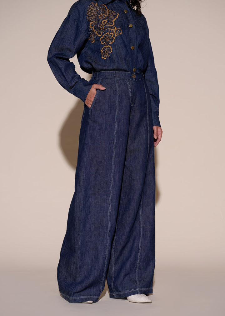 Andy Linen Blend Denim Pants