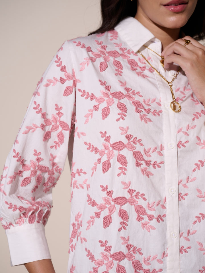 Faye Floral Embroidered Shirt
