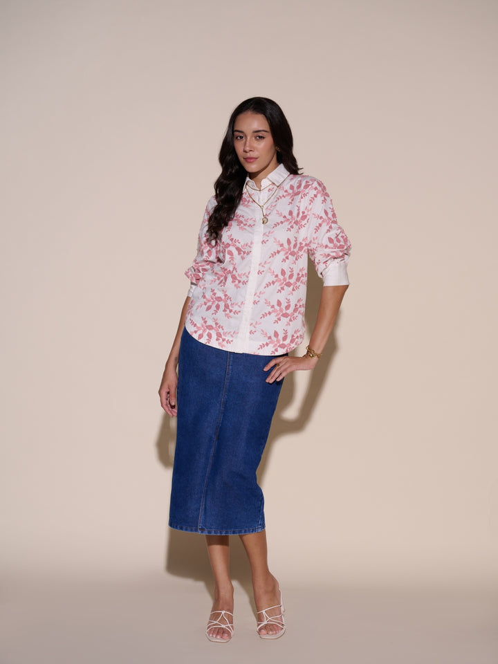 Faye Floral Embroidered Shirt