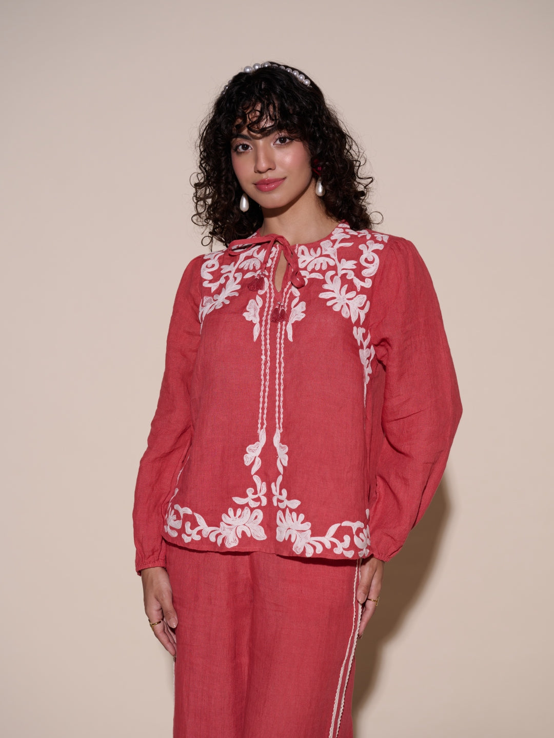 Allie 100% Linen Top