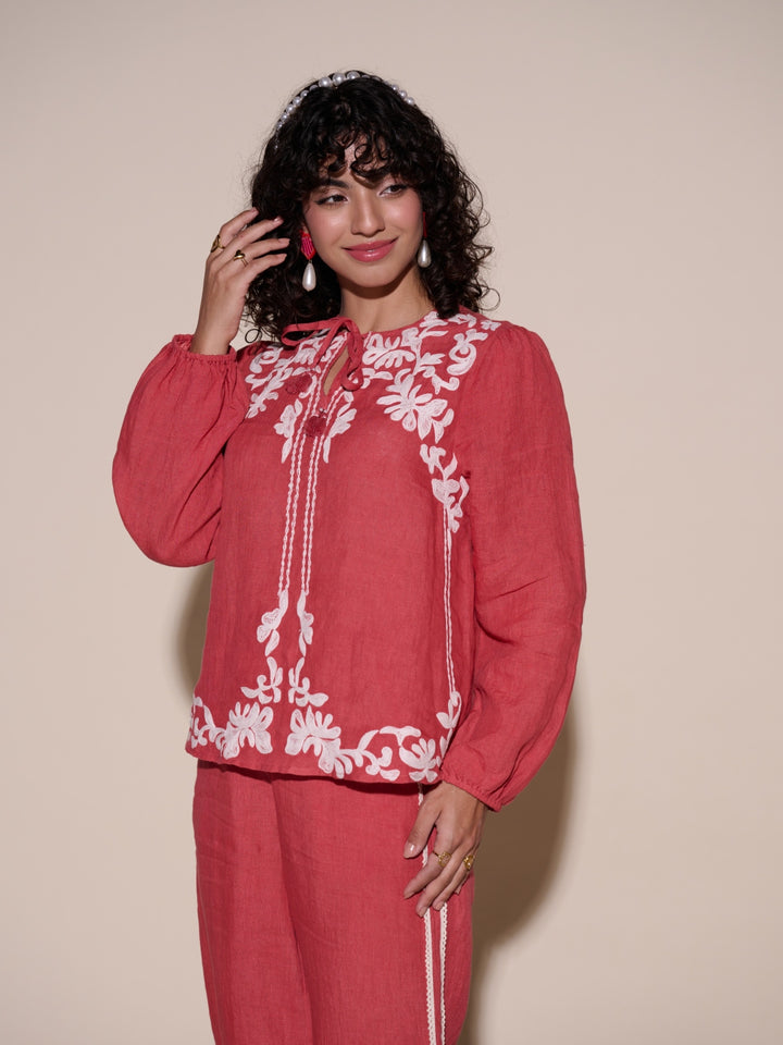 Allie 100% Linen Top