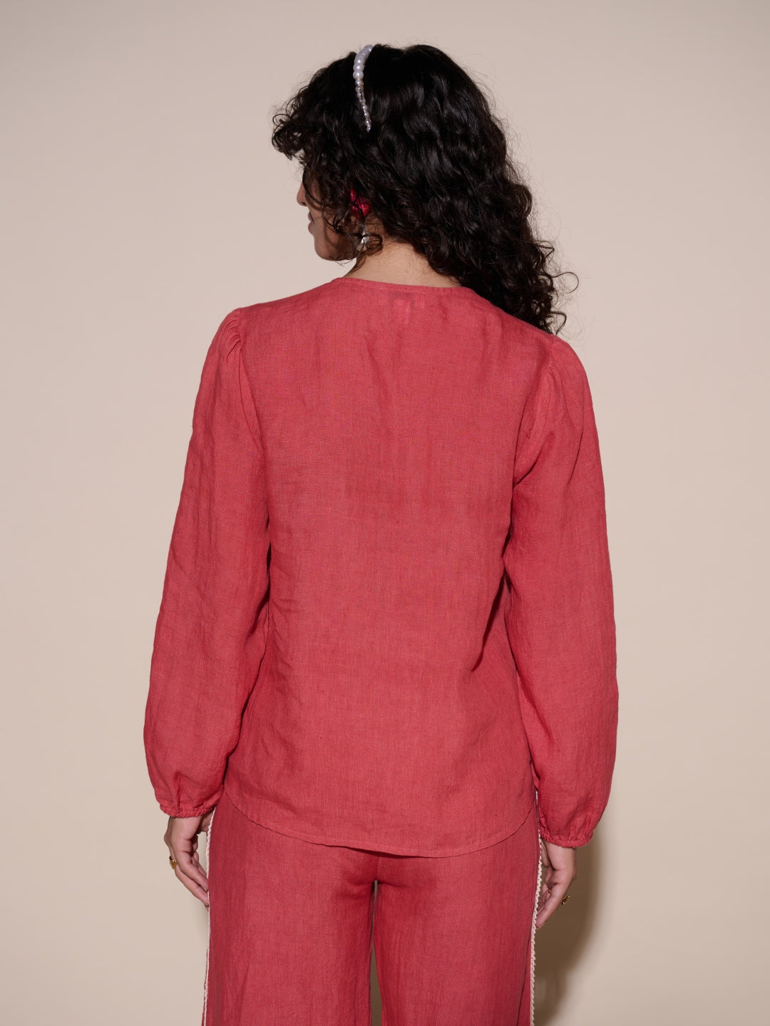 Allie 100% Linen Top