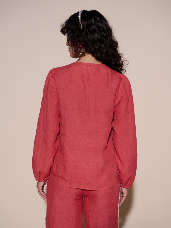 Allie 100% Linen Top
