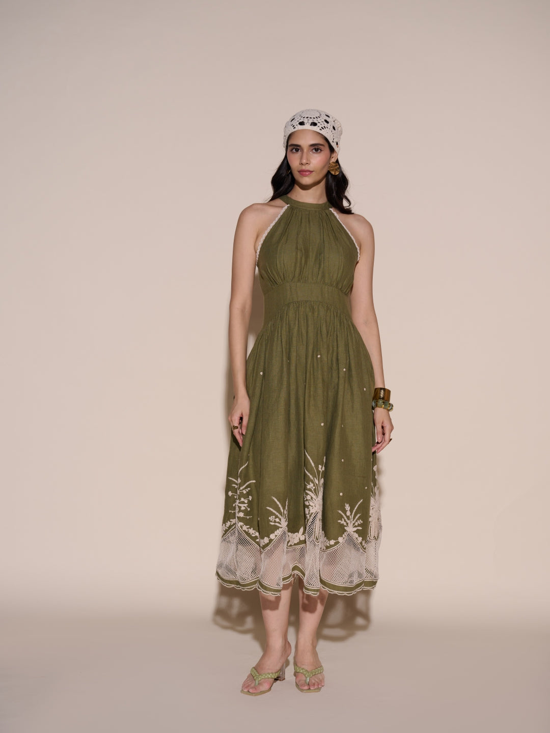 Amber 100% Linen Dress