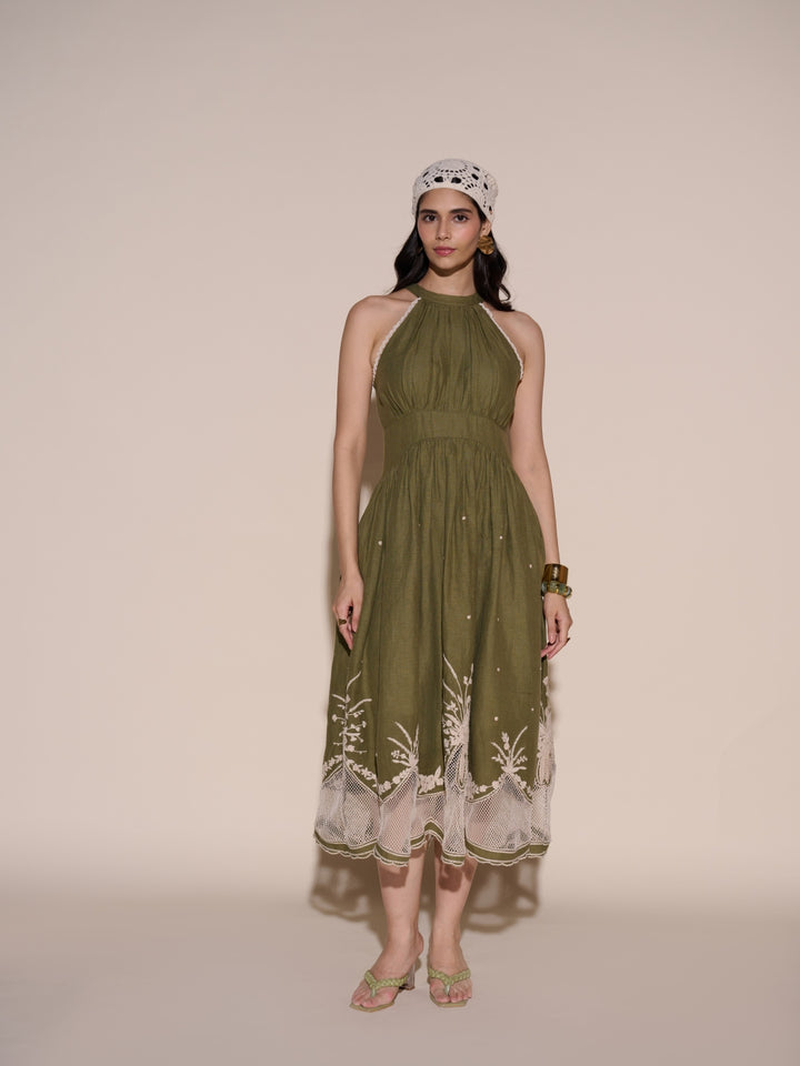 Amber 100% Linen Dress