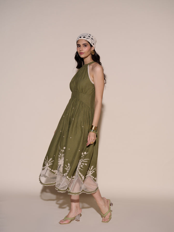 Amber 100% Linen Dress