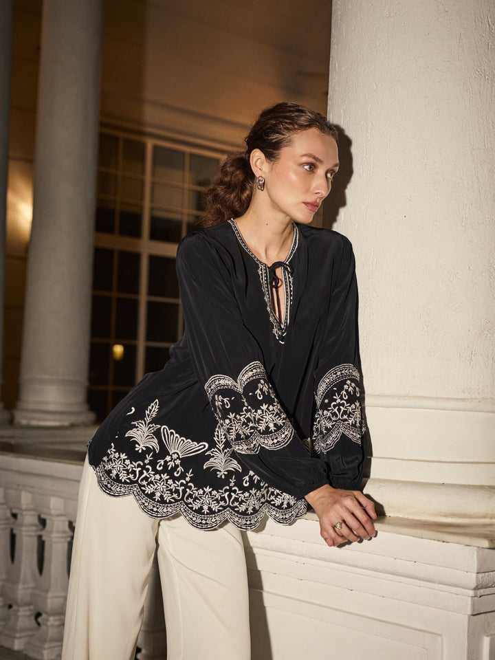 Nancy Embroidered Top
