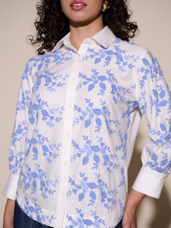 Faye Floral Embroidered Shirt