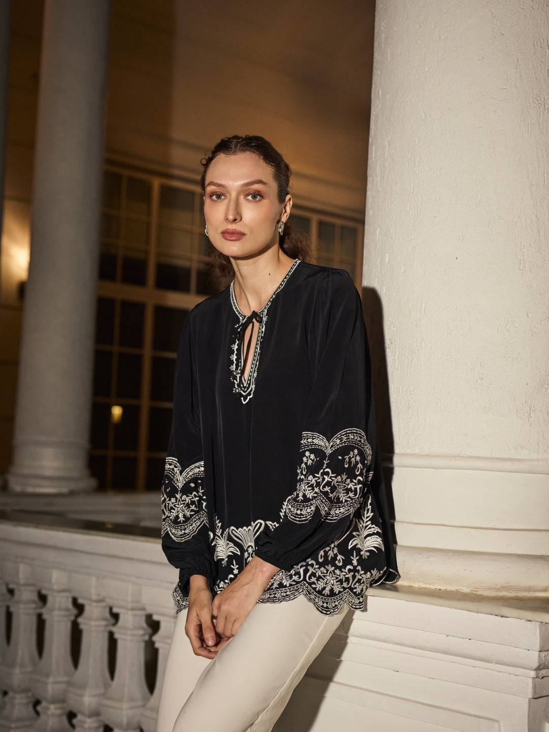 Nancy Embroidered Top