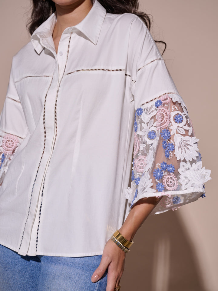 Cher 3D Embroidered Shirt