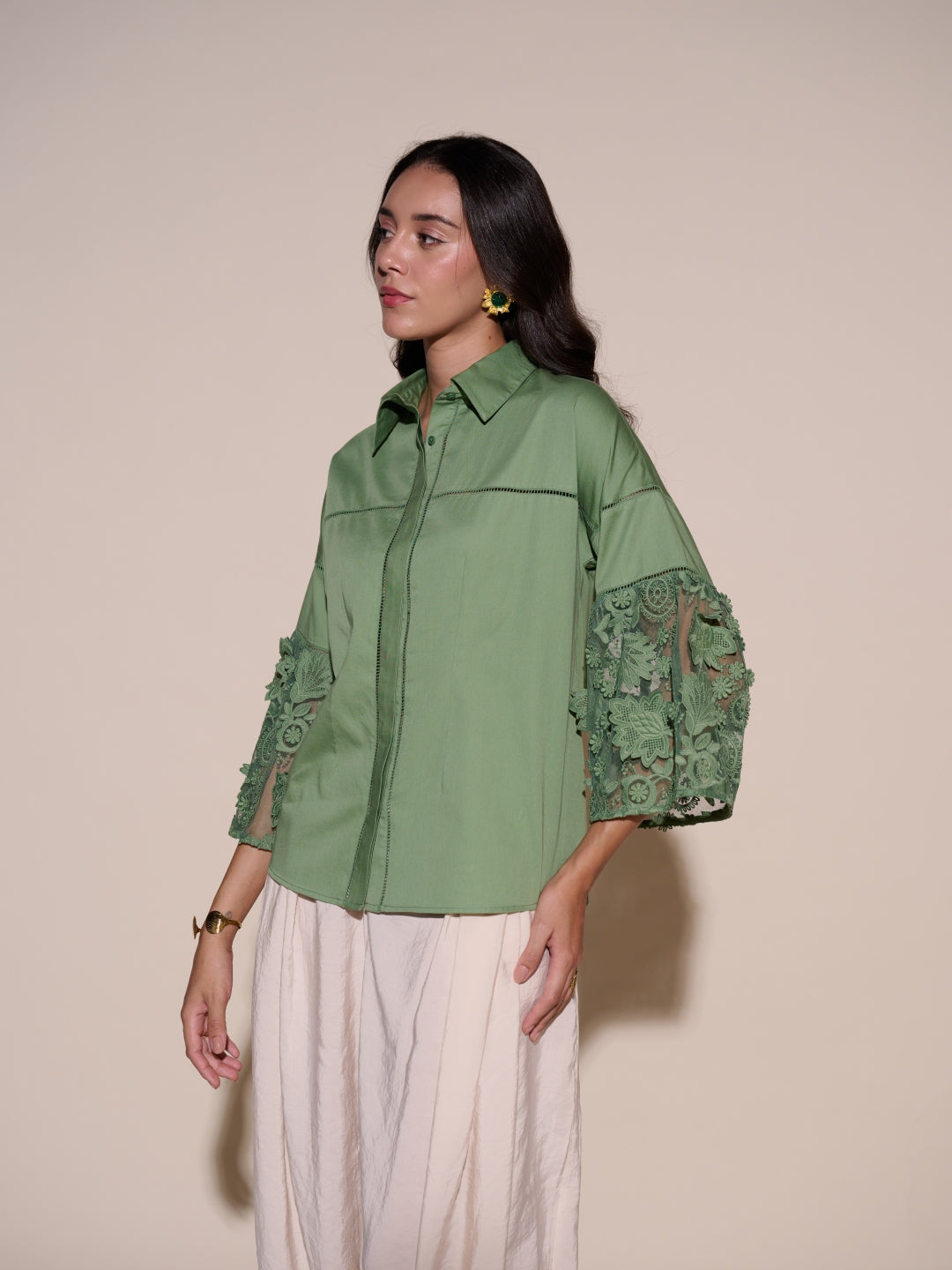 Cher 3D Embroidered Shirt