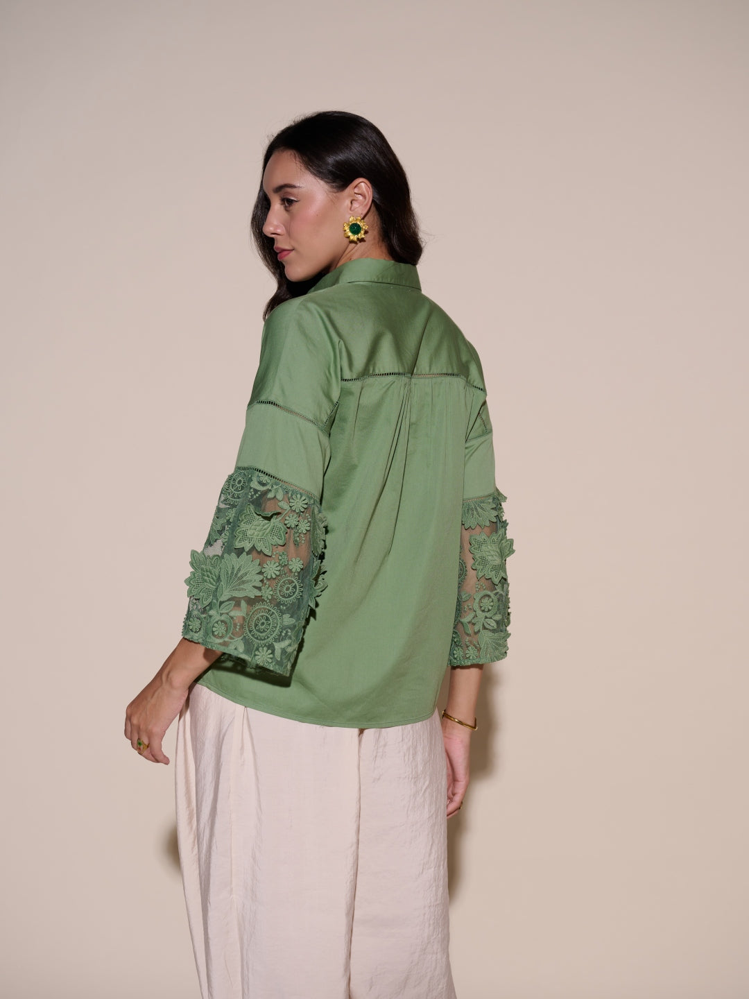 Cher 3D Embroidered Shirt