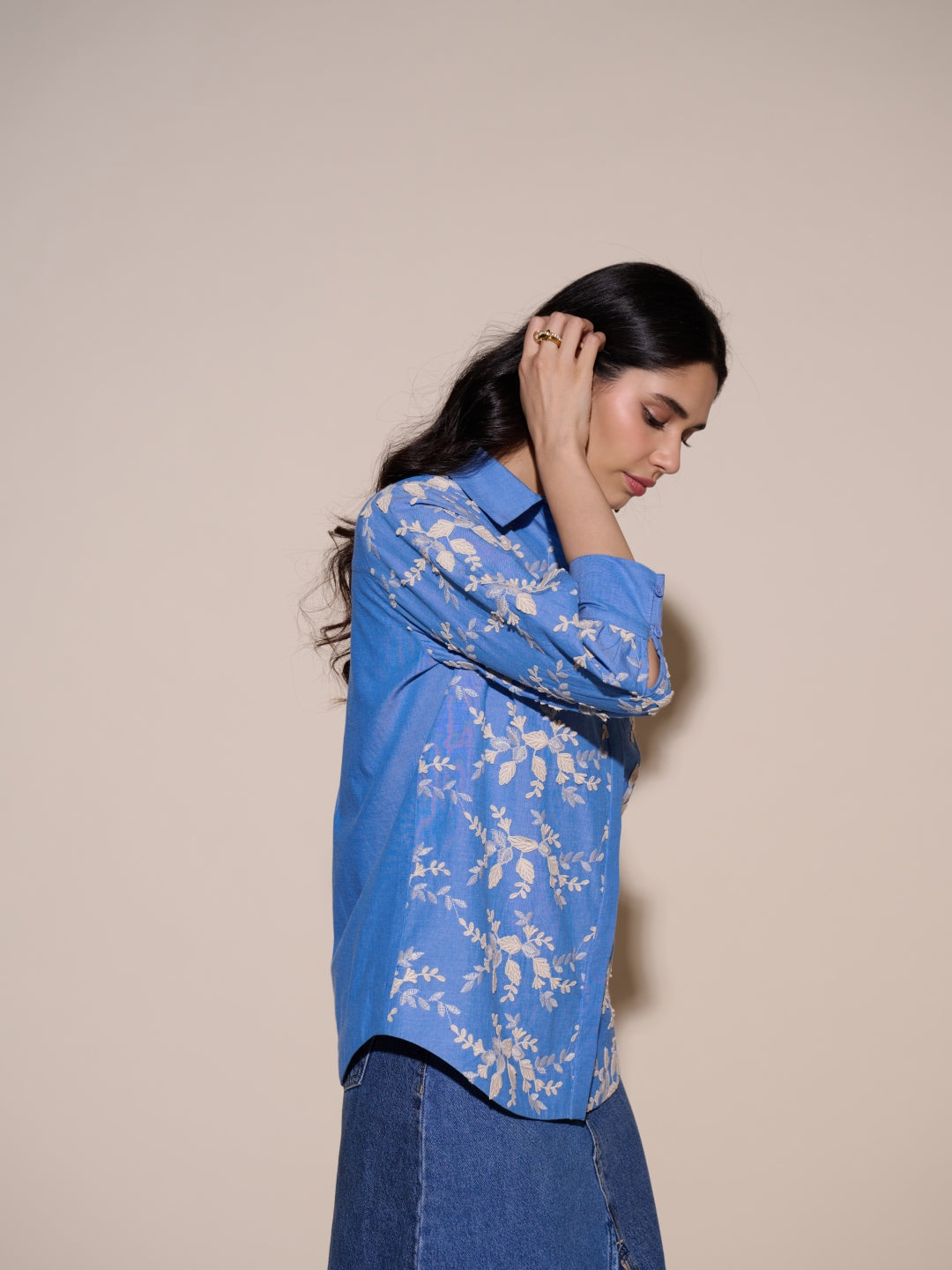 Helena 3D Embroidered Shirt