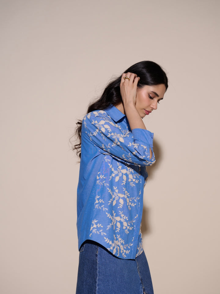 Helena 3D Embroidered Shirt