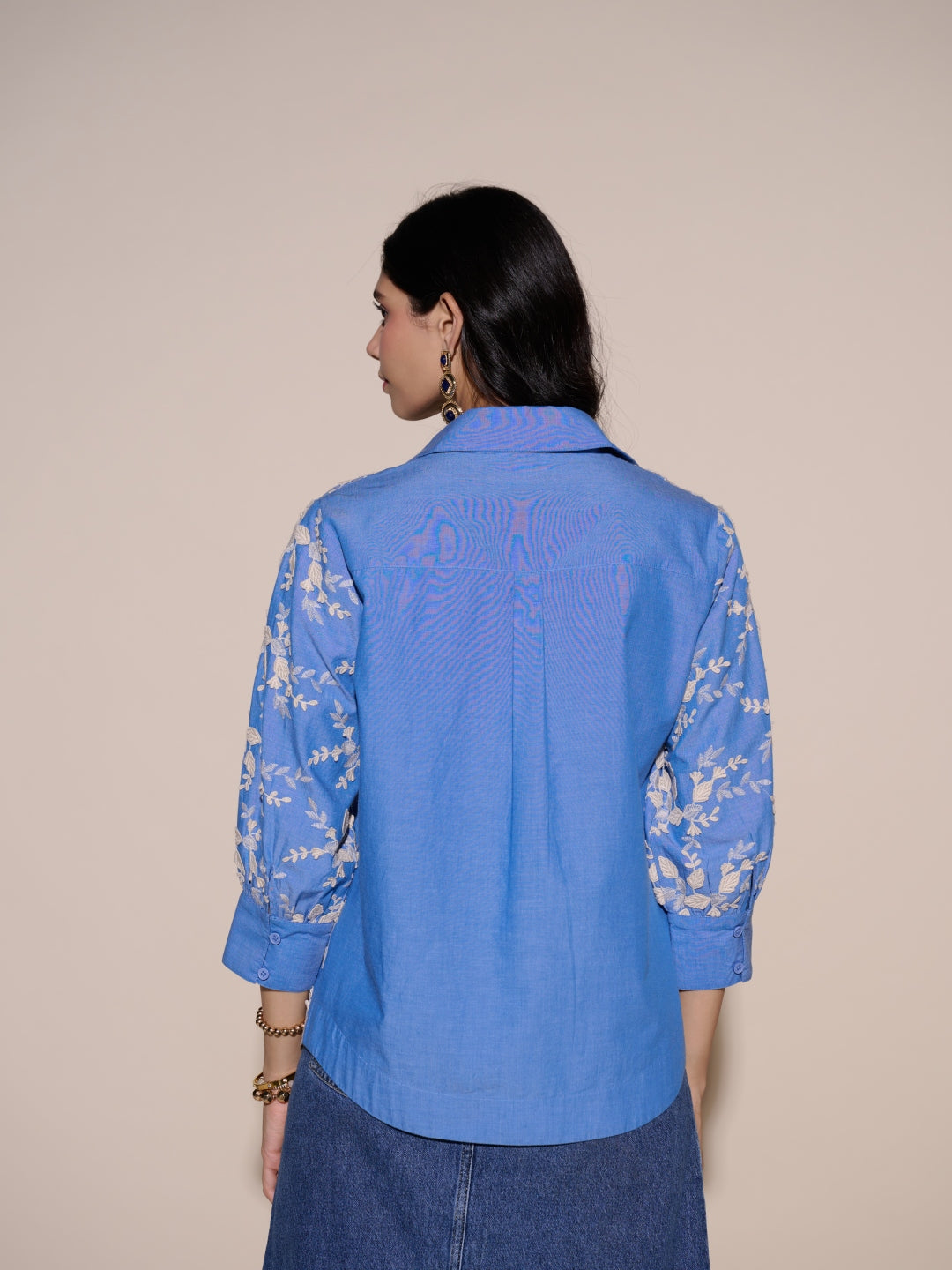 Helena 3D Embroidered Shirt