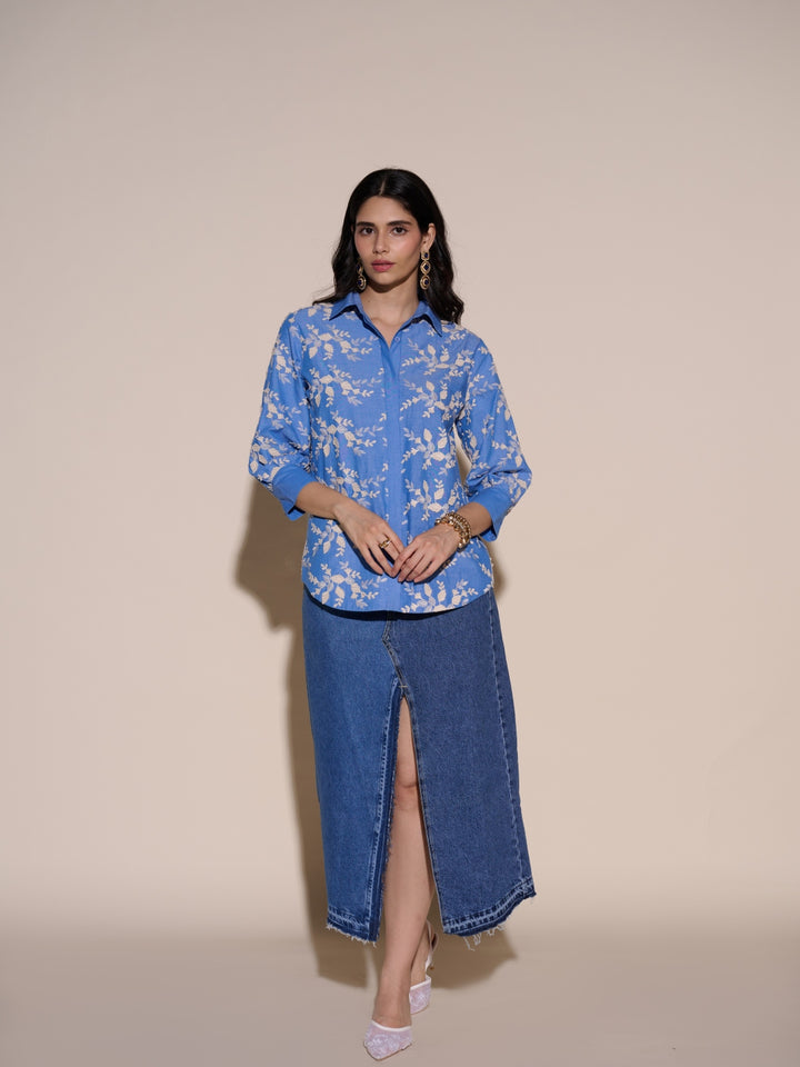 Helena 3D Embroidered Shirt