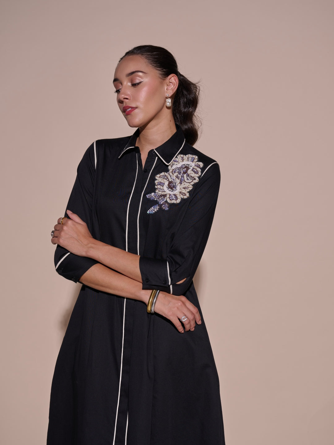 Laila Embroidered Dress